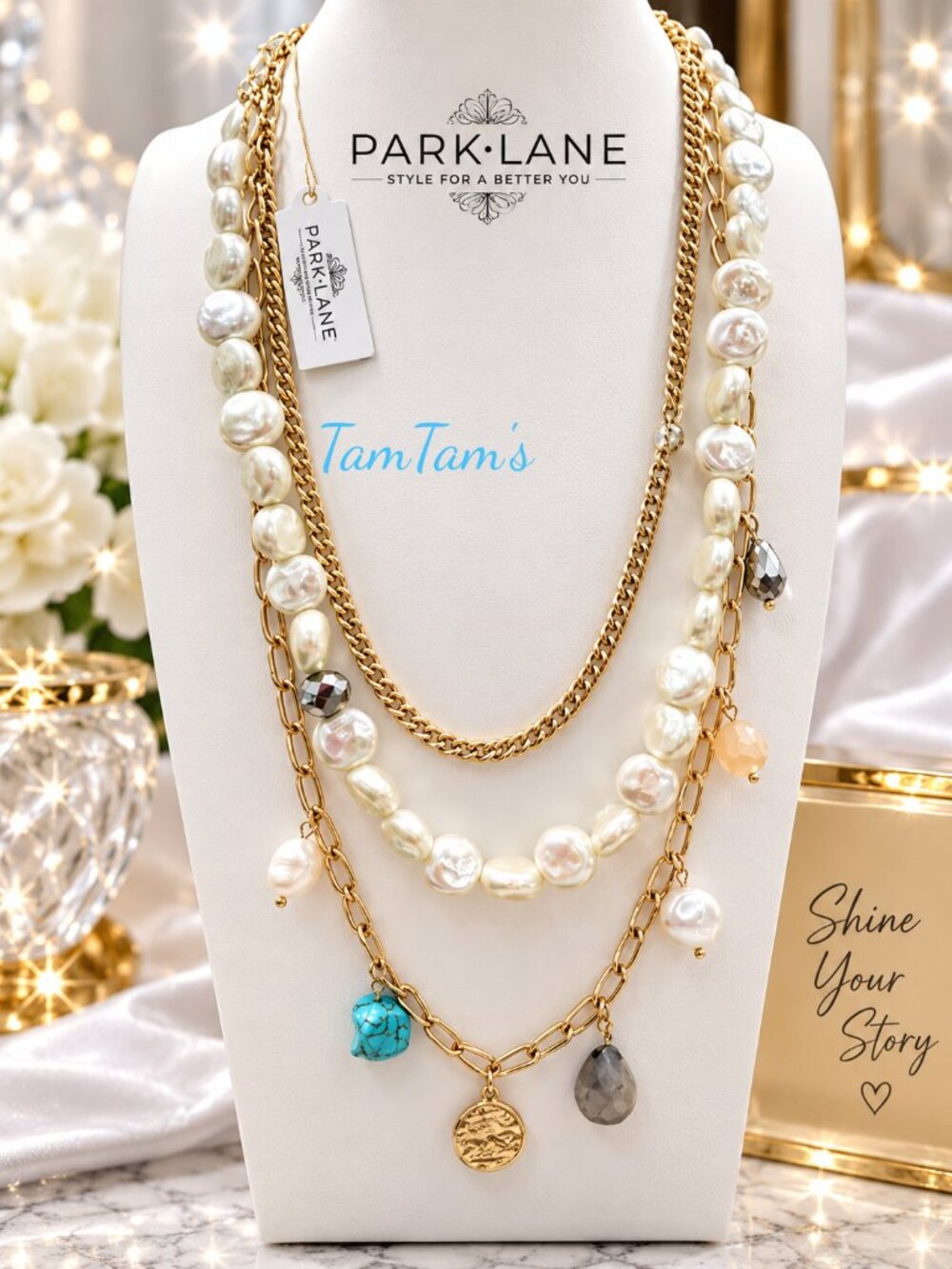 Park Lane Bahama Necklace 3 in 1, NWT Rare Hard to Find